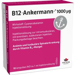B12 ANKERMANN 1000 myg Injektionslösung Amp. B12 ANKERMANN 1000 myg Injektionslösung Amp.