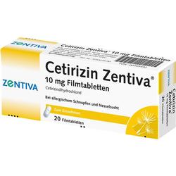 CETIRIZIN Zentiva 10 mg Filmtabletten CETIRIZIN Zentiva 10 mg Filmtabletten