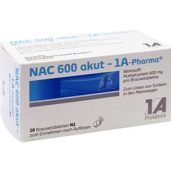 NAC 600 akut-1A Pharma Brausetabletten NAC 600 akut-1A Pharma Brausetabletten