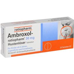 AMBROXOL-ratiopharm 30 mg Hustenlöser Tabletten AMBROXOL-ratiopharm 30 mg Hustenlöser Tabletten