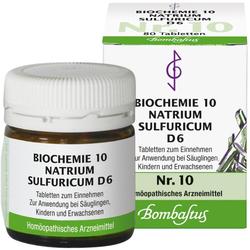 BIOCHEMIE 10 Natrium sulfuricum D 6 Tabletten BIOCHEMIE 10 Natrium sulfuricum D 6 Tabletten