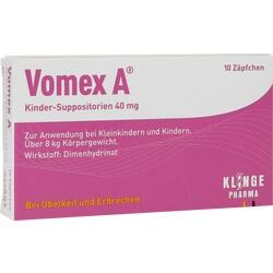 VOMEX A Kinder-Suppositorien 40 mg