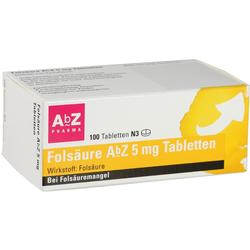 FOLSÄURE AbZ 5 mg Tabletten FOLSÄURE AbZ 5 mg Tabletten