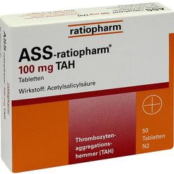 ASS-ratiopharm 100 mg TAH Tabletten