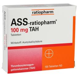 ASS-ratiopharm 100 mg TAH Tabletten