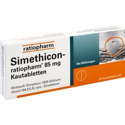 SIMETHICON-ratiopharm 85 mg Kautabletten SIMETHICON-ratiopharm 85 mg Kautabletten