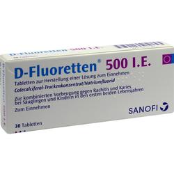 D FLUORETTEN 500 Tabletten D FLUORETTEN 500 Tabletten