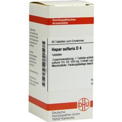 HEPAR SULFURIS D 4 Tabletten HEPAR SULFURIS D 4 Tabletten