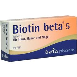 BIOTIN BETA 5 Tabletten