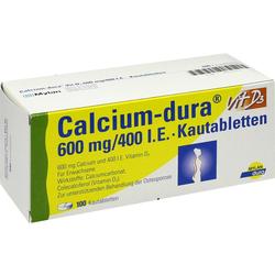 CALCIUM DURA Vit D3 600 mg/400 I.E. Kautabletten CALCIUM DURA Vit D3 600 mg/400 I.E. Kautabletten