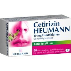 CETIRIZIN Heumann 10 mg Filmtabletten