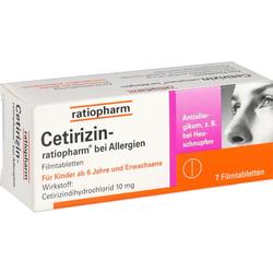 CETIRIZIN-ratiopharm bei Allergien 10 mg Filmtabl. CETIRIZIN-ratiopharm bei Allergien 10 mg Filmtabl.