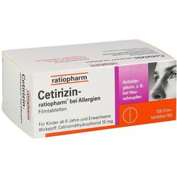 CETIRIZIN-ratiopharm bei Allergien 10 mg Filmtabl.