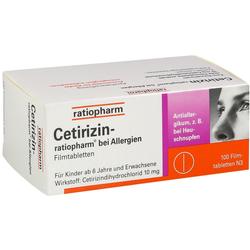 CETIRIZIN-ratiopharm bei Allergien 10 mg Filmtabl. CETIRIZIN-ratiopharm bei Allergien 10 mg Filmtabl.