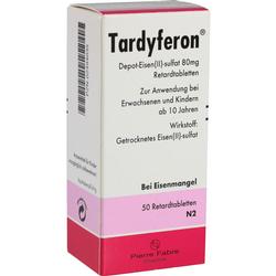 TARDYFERON Depot-Eisen(II)-sulfat 80 mg Retardtab. TARDYFERON Depot-Eisen(II)-sulfat 80 mg Retardtab.