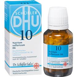 BIOCHEMIE DHU 10 Natrium sulfuricum D 6 Tabletten BIOCHEMIE DHU 10 Natrium sulfuricum D 6 Tabletten