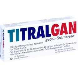 TITRALGAN Tabletten gegen Schmerzen