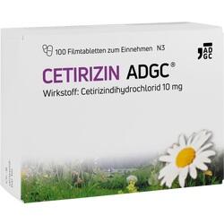 CETIRIZIN ADGC Filmtabletten CETIRIZIN ADGC Filmtabletten
