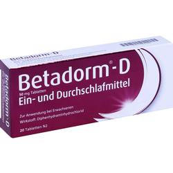 BETADORM D Tabletten BETADORM D Tabletten