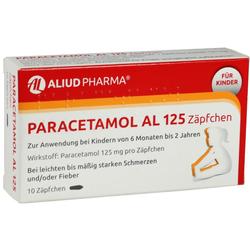 PARACETAMOL AL 125 Säuglings-Suppos. PARACETAMOL AL 125 Säuglings-Suppos.