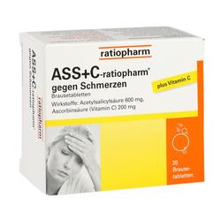 ASS + C-ratiopharm gegen Schmerzen Brausetabletten