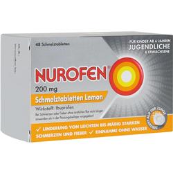 NUROFEN 200 mg Schmelztabletten Lemon NUROFEN 200 mg Schmelztabletten Lemon