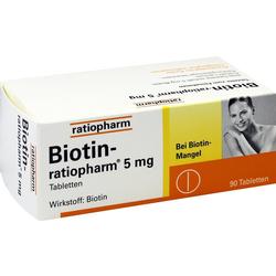 BIOTIN-RATIOPHARM 5 mg Tabletten