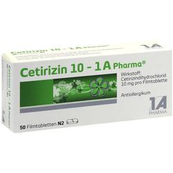 CETIRIZIN 10-1A Pharma Filmtabletten