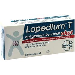 LOPEDIUM T akut bei akutem Durchfall Tabletten