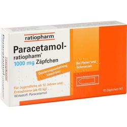 PARACETAMOL-ratiopharm 1.000 mg Zäpfchen