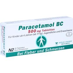 PARACETAMOL BC 500 mg Tabletten