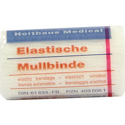 MULLBINDEN elastisch 6 cmx4 m