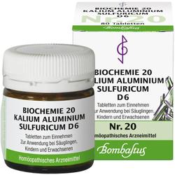BIOCHEMIE 20 Kalium aluminium sulfuricum D 6 Tabl. BIOCHEMIE 20 Kalium aluminium sulfuricum D 6 Tabl.