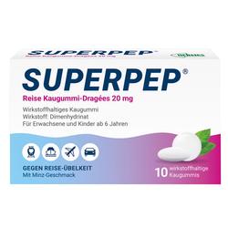 SUPERPEP Reise Kaugummi Dragees 20 mg