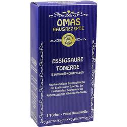 ESSIGSAURE TONERDE Baumwollkompressen