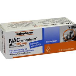 NAC-ratiopharm akut 600 mg Hustenlöser Brausetabl.