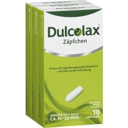 DULCOLAX 10 mg Zäpfchen DULCOLAX 10 mg Zäpfchen