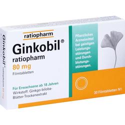 GINKOBIL-ratiopharm 80 mg Filmtabletten GINKOBIL-ratiopharm 80 mg Filmtabletten