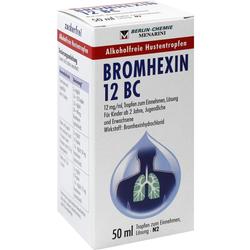 BROMHEXIN 12 BC Tropfen zum Einnehmen BROMHEXIN 12 BC Tropfen zum Einnehmen