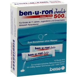 BEN-U-RON direkt 500 mg Granulat Erdbeer/Vanille BEN-U-RON direkt 500 mg Granulat Erdbeer/Vanille
