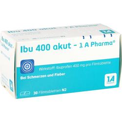 IBU 400 akut-1A Pharma Filmtabletten IBU 400 akut-1A Pharma Filmtabletten