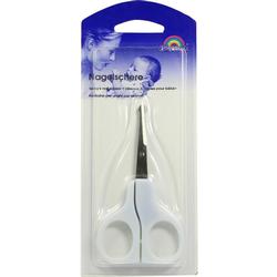 BABYSCHERE 9 cm gebogen weiß BABYSCHERE 9 cm gebogen weiß