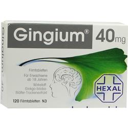 GINGIUM 40 mg Filmtabletten GINGIUM 40 mg Filmtabletten