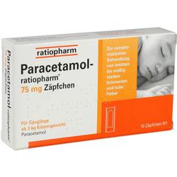 PARACETAMOL-ratiopharm 75 mg Zäpfchen PARACETAMOL-ratiopharm 75 mg Zäpfchen