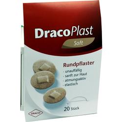 DRACOPLAST Soft Pflaster 2,2 cm rund hautf.