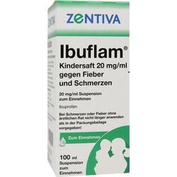 IBUFLAM Kindersaft 20mg/ml gegen Fieber u.Schmerz.