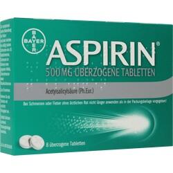 ASPIRIN 500 mg überzogene Tabletten ASPIRIN 500 mg überzogene Tabletten