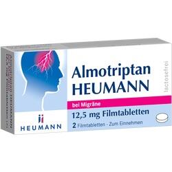 ALMOTRIPTAN Heumann bei Migräne 12,5 mg Filmtabl. ALMOTRIPTAN Heumann bei Migräne 12,5 mg Filmtabl.