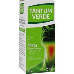 TANTUM VERDE 1,5 mg/ml Spray z.Anwen.i.d.Mundhöhle TANTUM VERDE 1,5 mg/ml Spray z.Anwen.i.d.Mundhöhle
